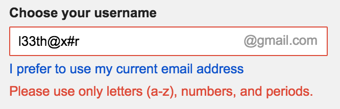 Example input validation image